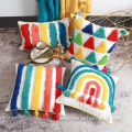 Amazon Tufted Rainbow Throw Pillow